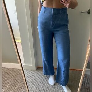 Zara Women's Flare Blue Jeans